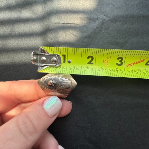 Skull Coffin Shield Ring - Sterling Silver Size 9 - Picture 6 of 6